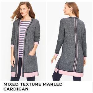 👀50% OFF 🩶🩷NWT‼️ Talbots brand Mixed Texture Marled Cardigan